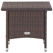 Tavolino da T¨¨-Tavolino da Salotto-Tavolo Marrone 50x50x47 cm in Polyrattan