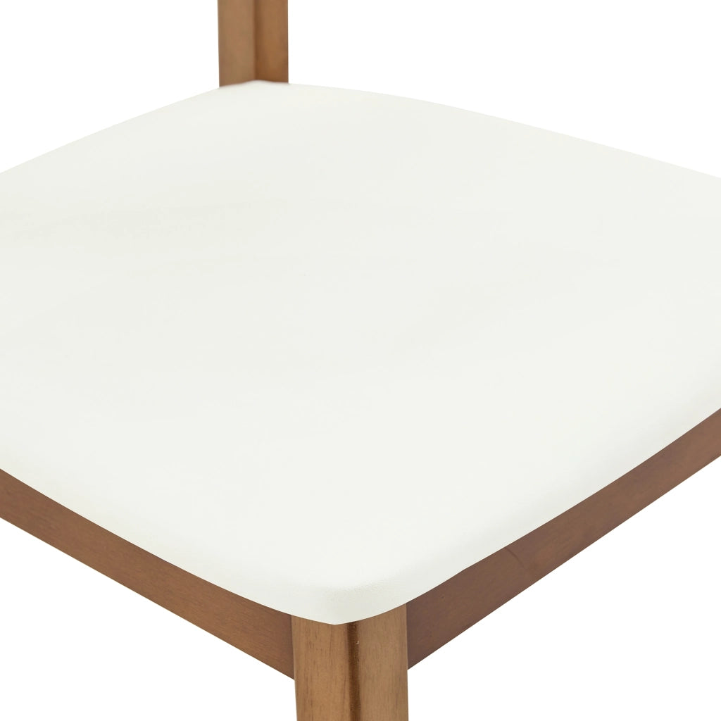 Set di 2 sedie da pranzo moderne con schienale ovale, seduta imbottita e maniglia integrata