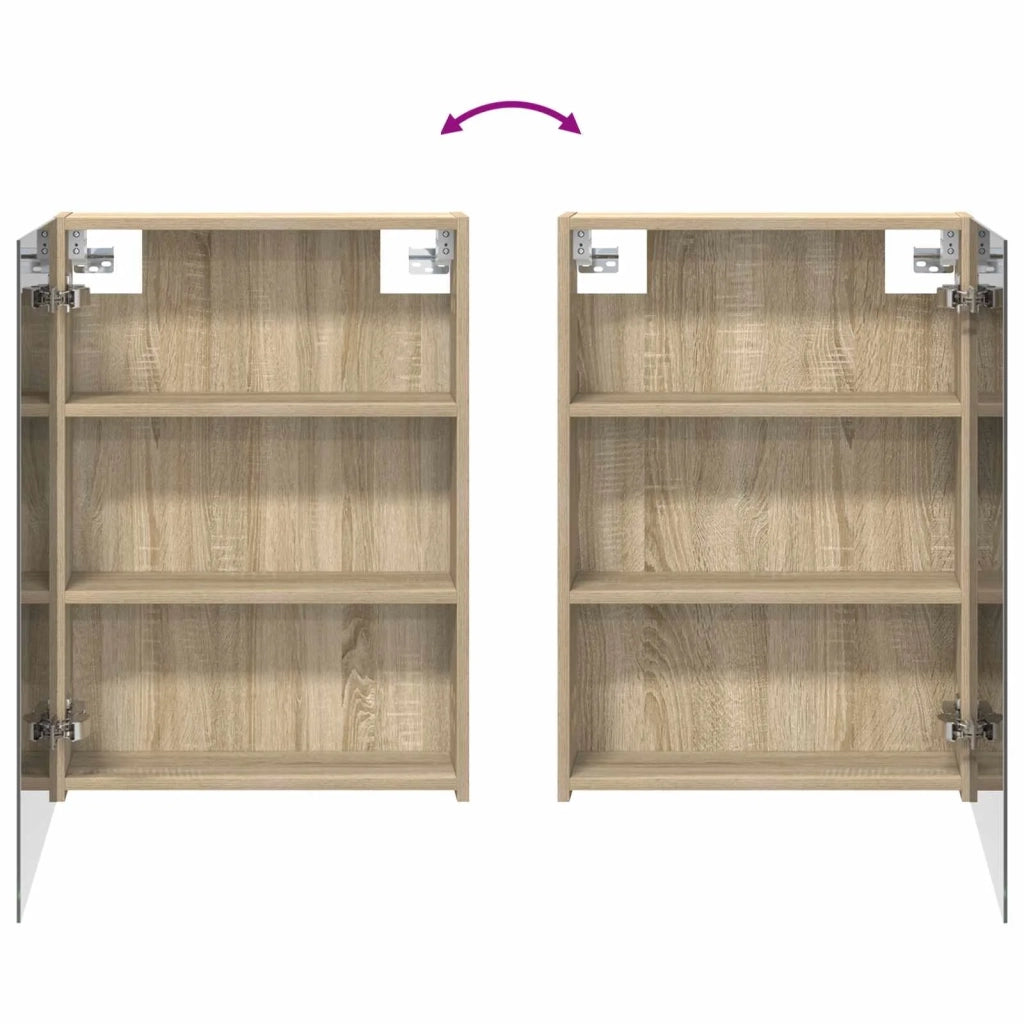 Mobiletto per specchio da bagno Rovere Sonoma 50 x 14,5 x 70 cm