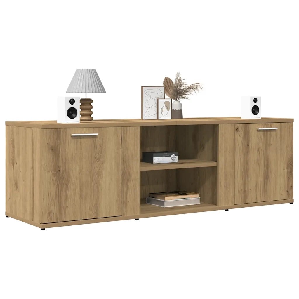 Mobile Porta TV Rovere Artigianale Legno Multistrato 855975