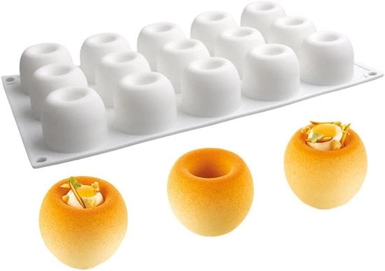 Panna di silicio Cakevorm - 15 aperture - Adatto per Desserts