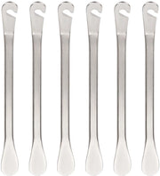 Set di 6 maniglie metalliche per montaggio - Luci per pneumatici - Attrezzo robusto - Argento - Supporta cambio rapido - Ideale per MTB e e-bike