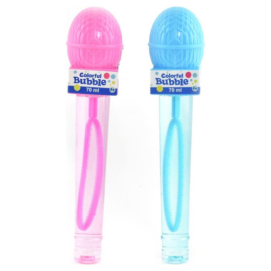 Trade Shop - Bacchetta Per Bolle Di Sapone Da 22cm A Forma Di Microfono 70ml In 2 Colori 6719002 -