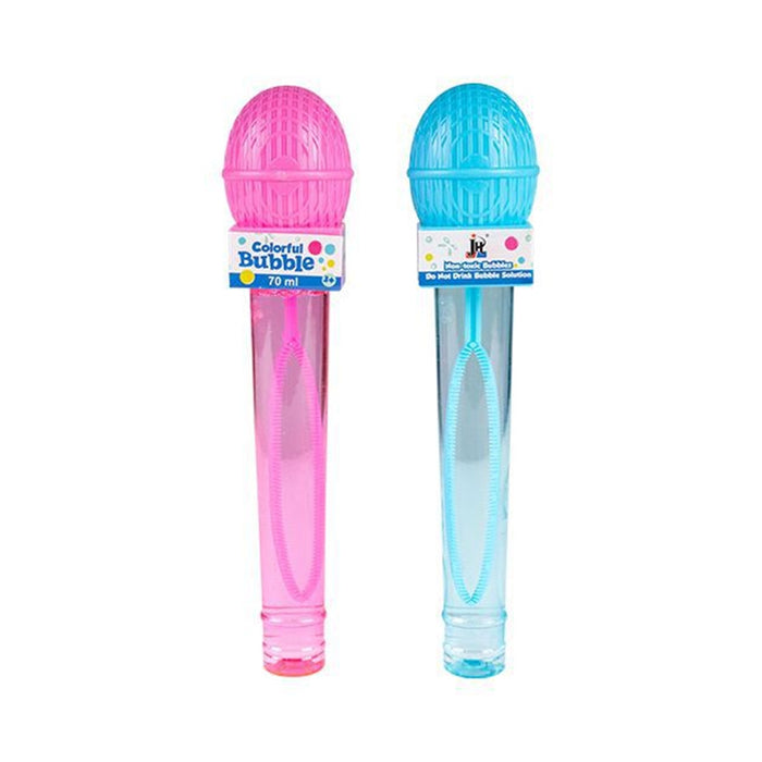 Trade Shop - Bacchetta Per Bolle Di Sapone Da 22cm A Forma Di Microfono 70ml In 2 Colori 6719002 -
