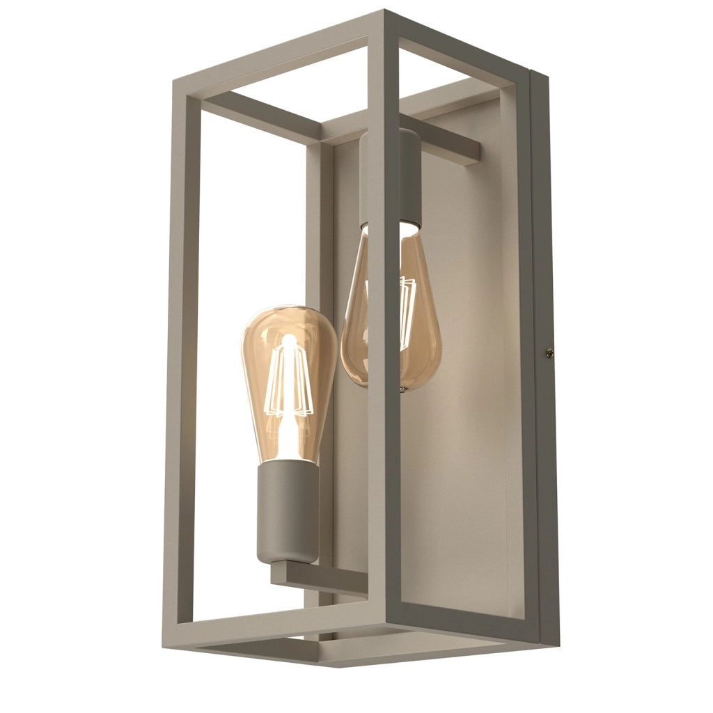 Applique industriale doppia crema Frame 2xE27 Luminex