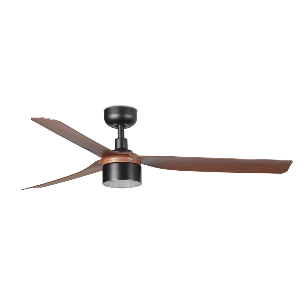 PUNT TEK M Ventilatore nero/noce 4000K