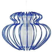Lampada a sospensione Candellux Imperia Ø45 blu cromo
