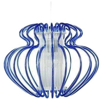 Lampada a sospensione Candellux Imperia Ø45 blu cromo