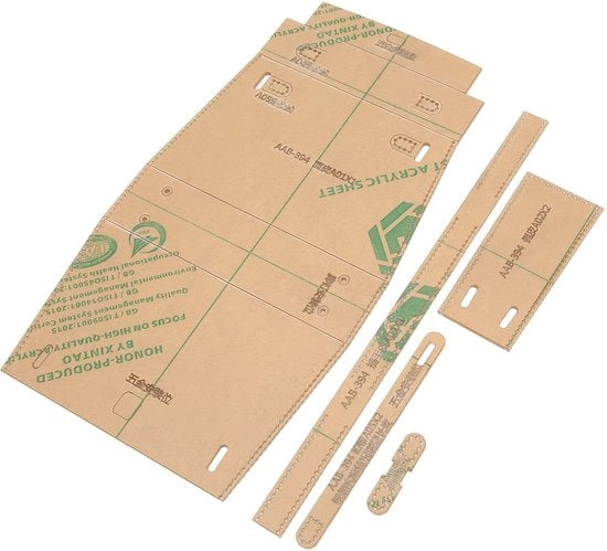 Set di Portafogli in Acrilico - 5 Pezzi - Leggero - Fai da Te - Pellicola Protettiva - Forte e Robusto - Disegno di Borsa