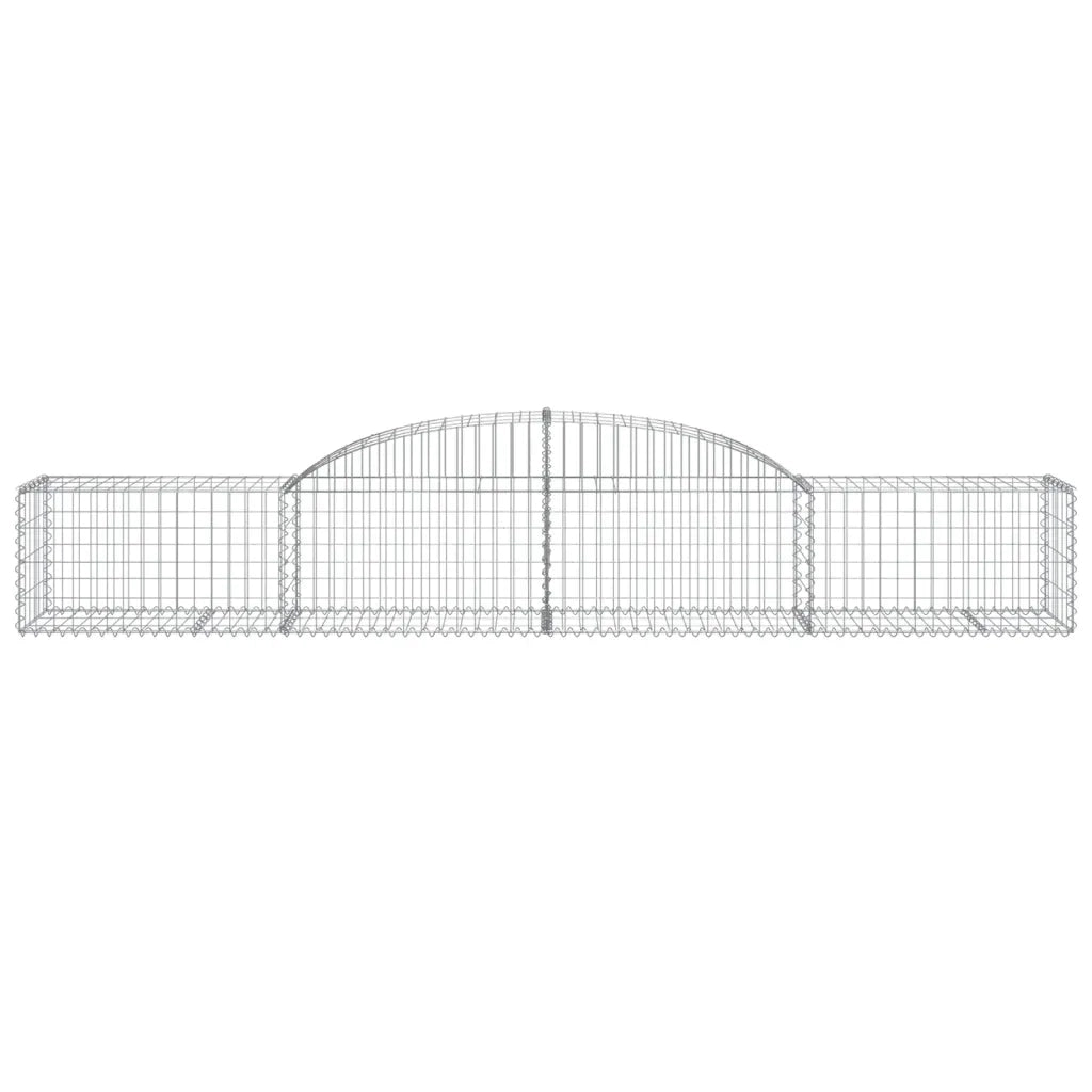 Cesti Gabbioni ad Arco 17 pz 300x50x40/60 cm Ferro Zincato 3146660