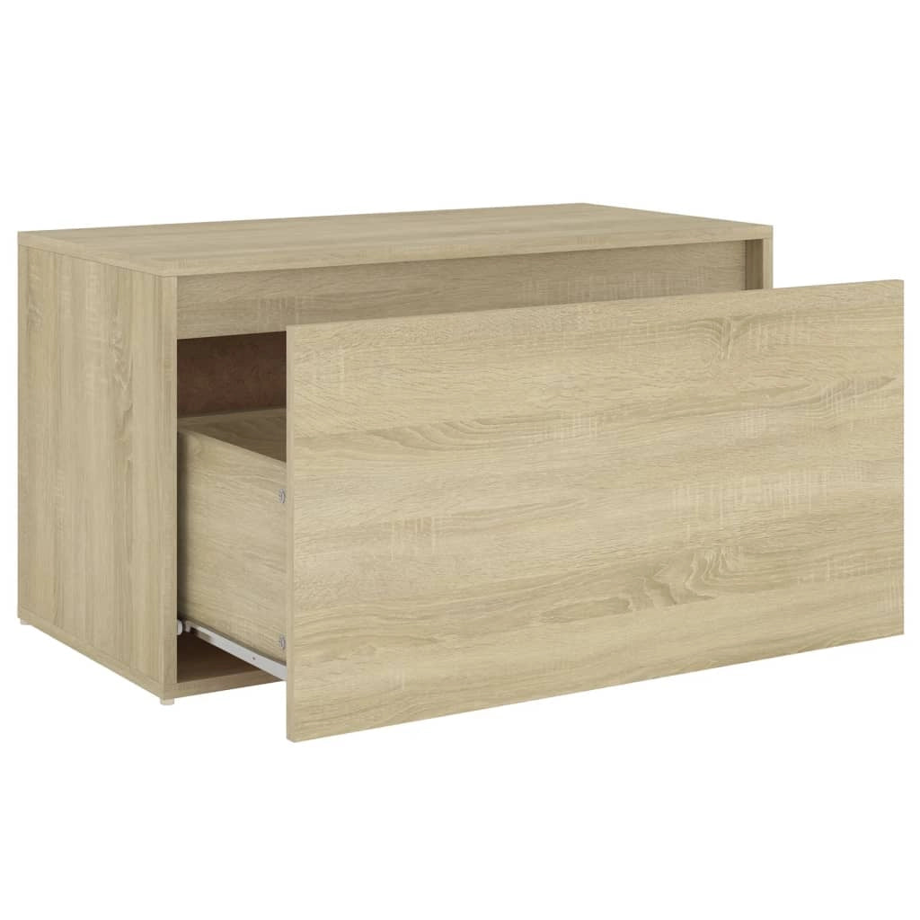 Panca d'ingresso 80 x 40 x 45 cm in truciolare rovere Sonoma 02_0010784