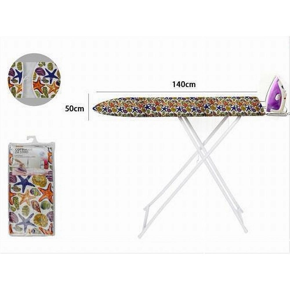 Trade Shop - Copriasse Da Stiro Imbottito Telo Copri Asse Universale 140x50cm Mollettone 59961 -