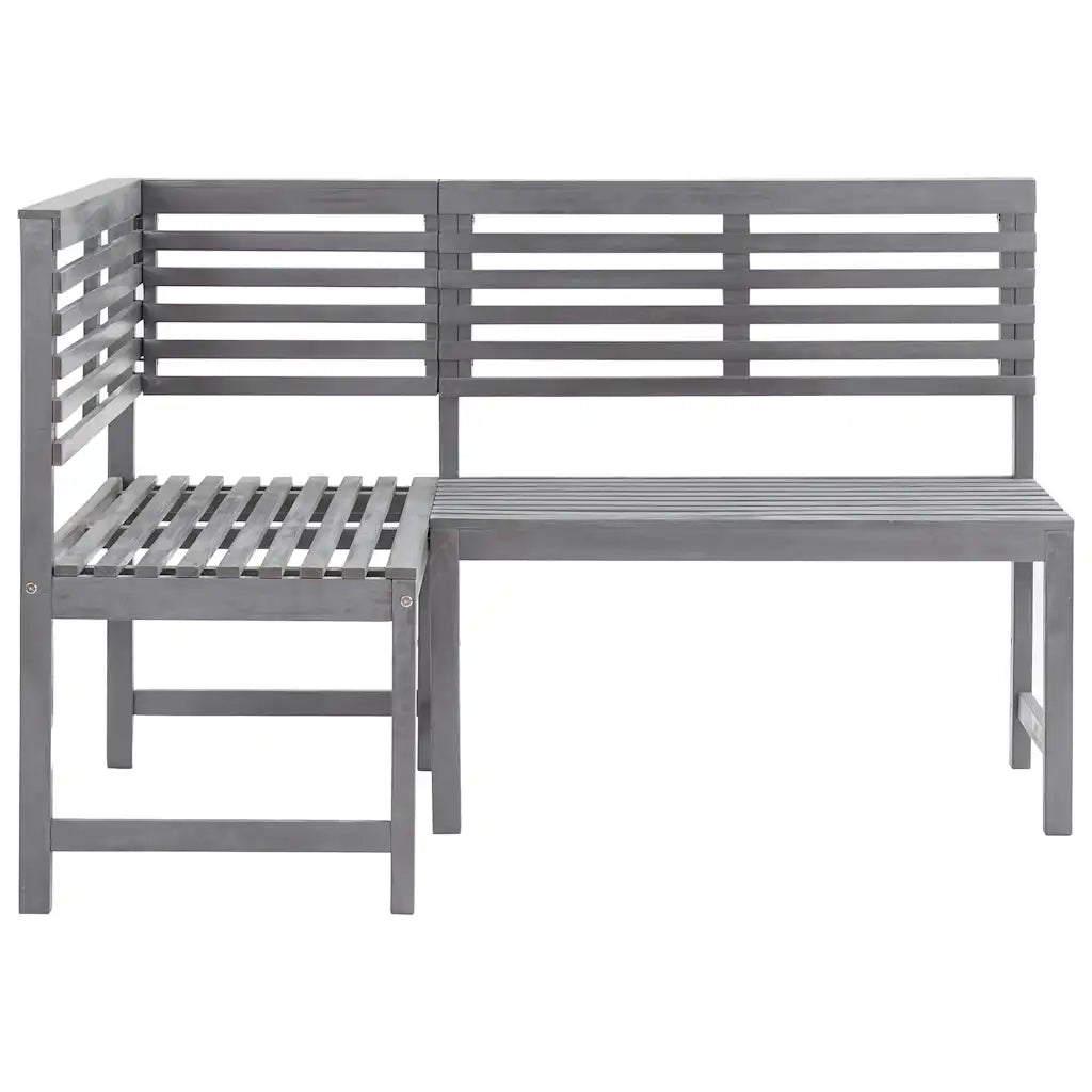 Panca da Giardino ad Angolo 140 cm Legno Massello Acacia 312423
