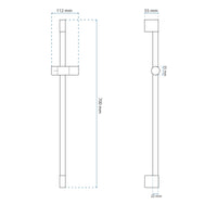 Supporto Per Doccia A Mano 01 Brush Gold