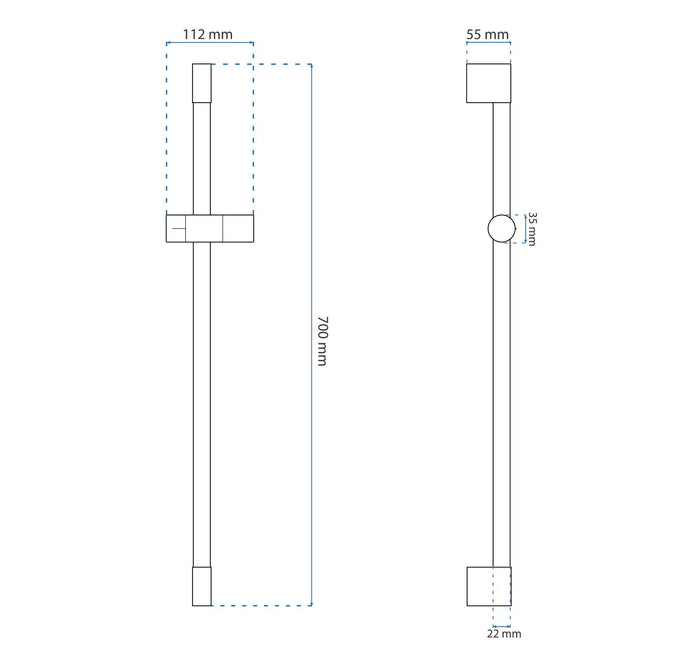 Supporto Per Doccia A Mano 01 Brush Gold