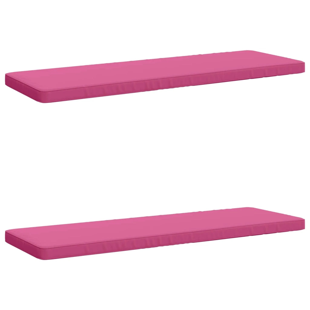 Cuscini per Panchina a 2 Pezzi VUGHT 2 pz 100% Poliestere Rosa 952029