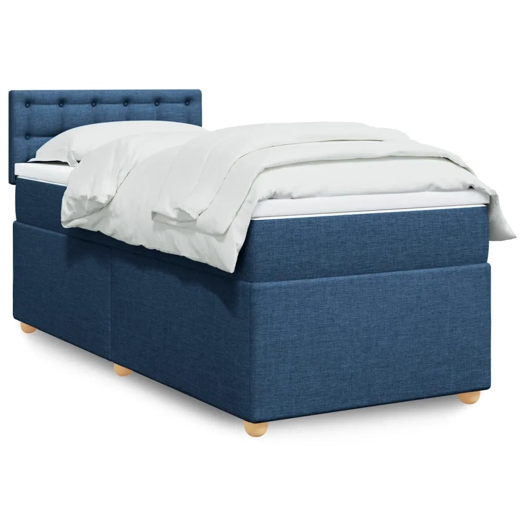 Giroletto a Molle con Materasso Blu 90x190 cm in Tessuto 3286555