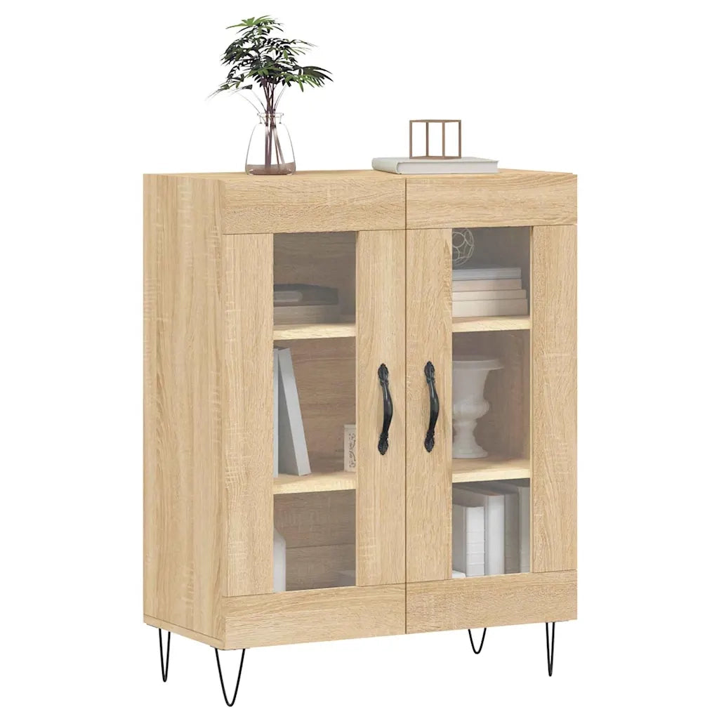 Credenza-Buffet-Armadio da cucina Rovere Sonoma 69,5x34x90 cm in Legno Multistrato 107541