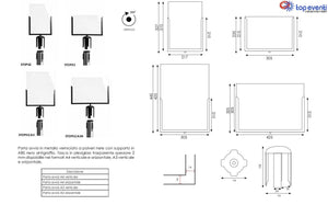 Porta Comunicazioni Segnale Colonnine Segnapercorso tendinastro A4 Orizzontale