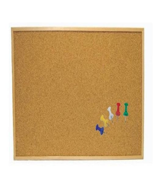 Bacheca Lavagna 40x30cm Sughero Cornice In Legno Con 5 Spilli Scuola Pub Ristorante         