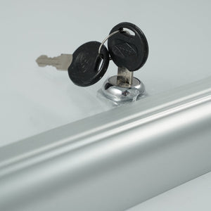 Bacheca magnetica con apertura a libro e chiave 4 A4