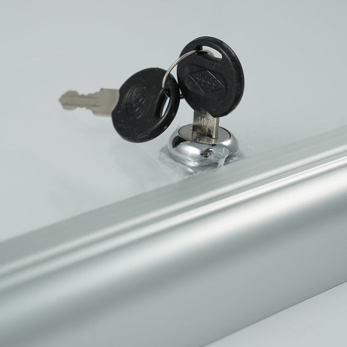 Bacheca magnetica con apertura a libro e chiave 4 A4