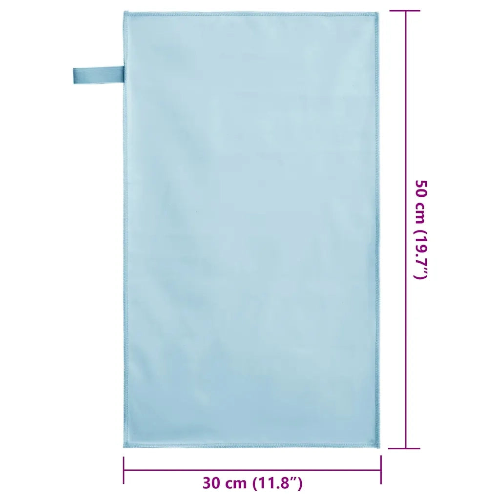 Asciugamani Sportivi 2 pz | Teli per bagno Blu 50 x 30 cm