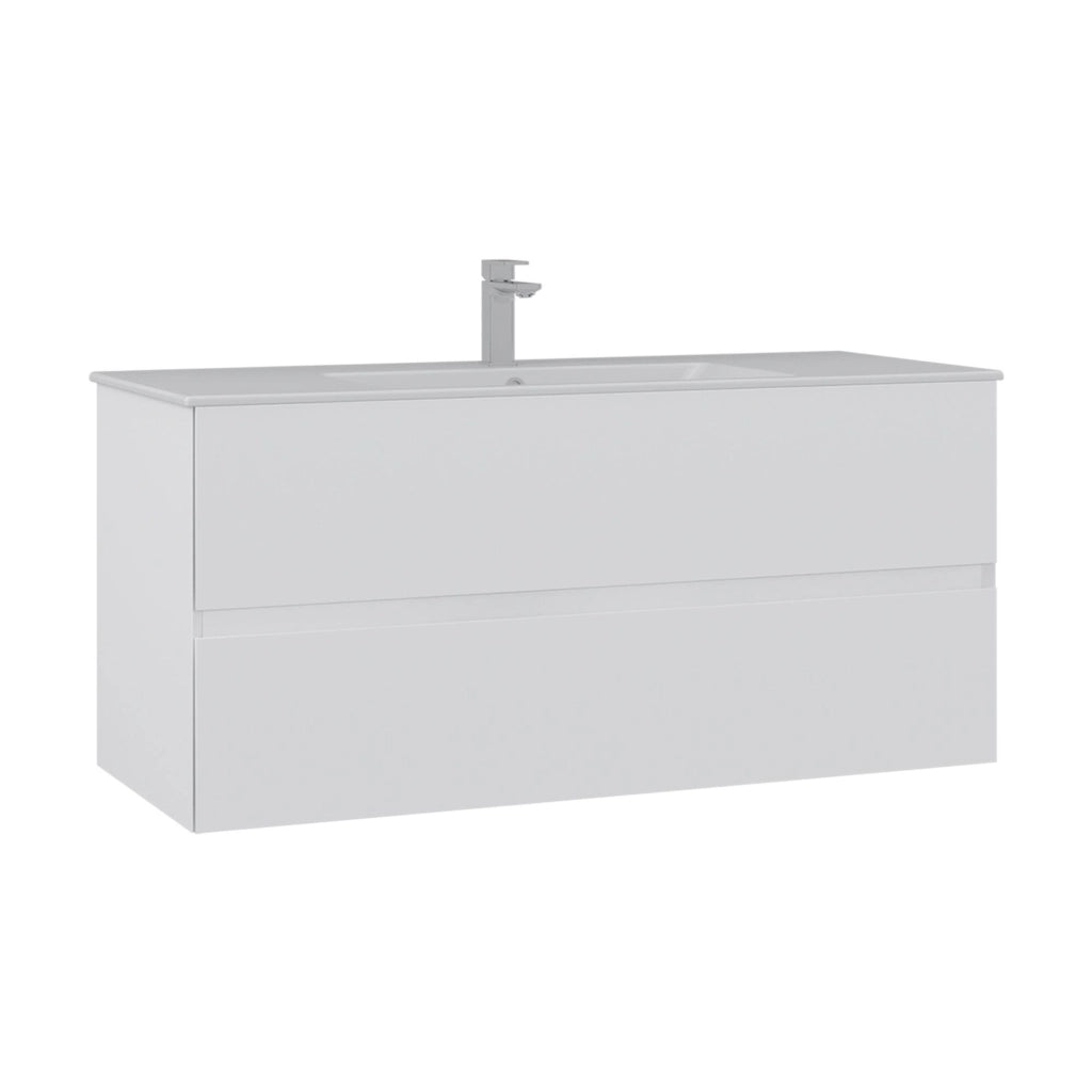 Mobile lavabo "Nest 121 v2" - 121 x 51 x 55 cm - Bianco opaco