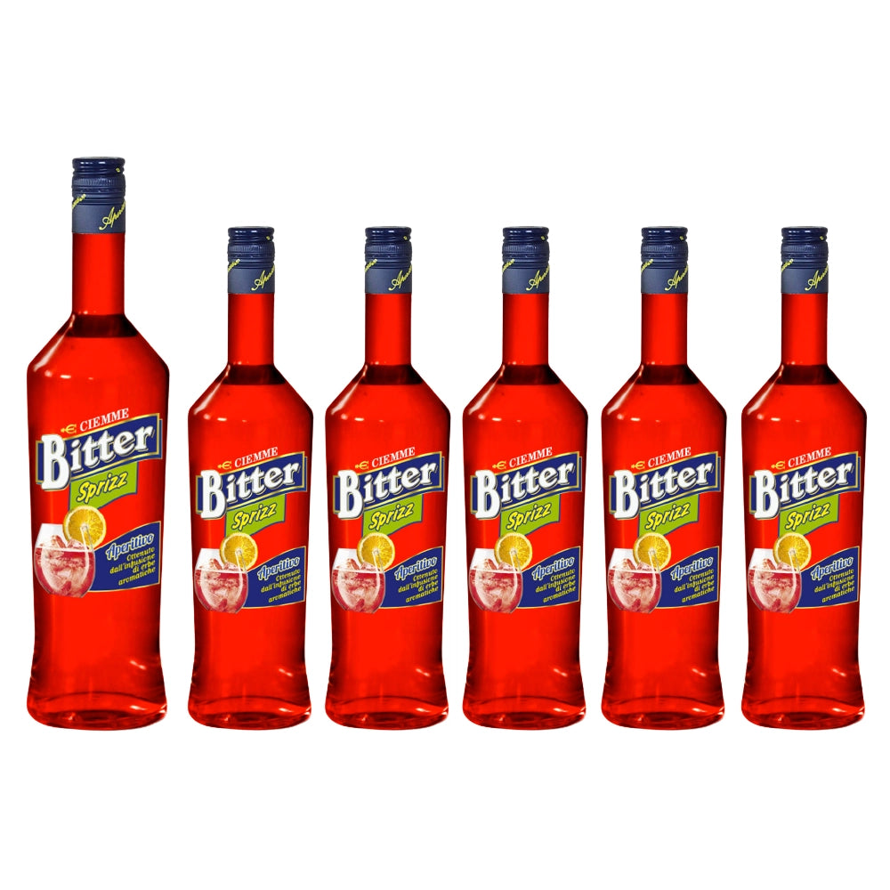 Ciemme bitter sprizz liquore aperitivo 6 bottiglie da 70 cl