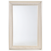 Specchio da parete dorato 60 x 90 cm con cornice sintetica moderno stile glam soggiorno camera da letto