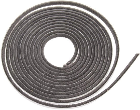 Blocco automatico porta finestra - 5M - Stopper tocco - Pennello rinnovabile - Installazione facile - Grigio - Risparmio energetico - Ideale per porte e finestre - 6 x 6 m