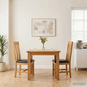 Sedia da pranzo 2 pz Legno di Quercia Massello Nero 42039160