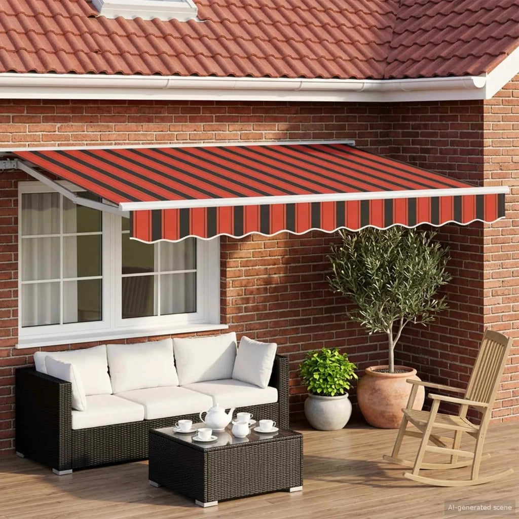 Cornice per Tenda Manuale con LED 3,5 x 2,5 m 3420595