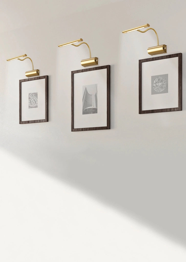 Applique da Interno a LED in Metallo Ottone Satinato