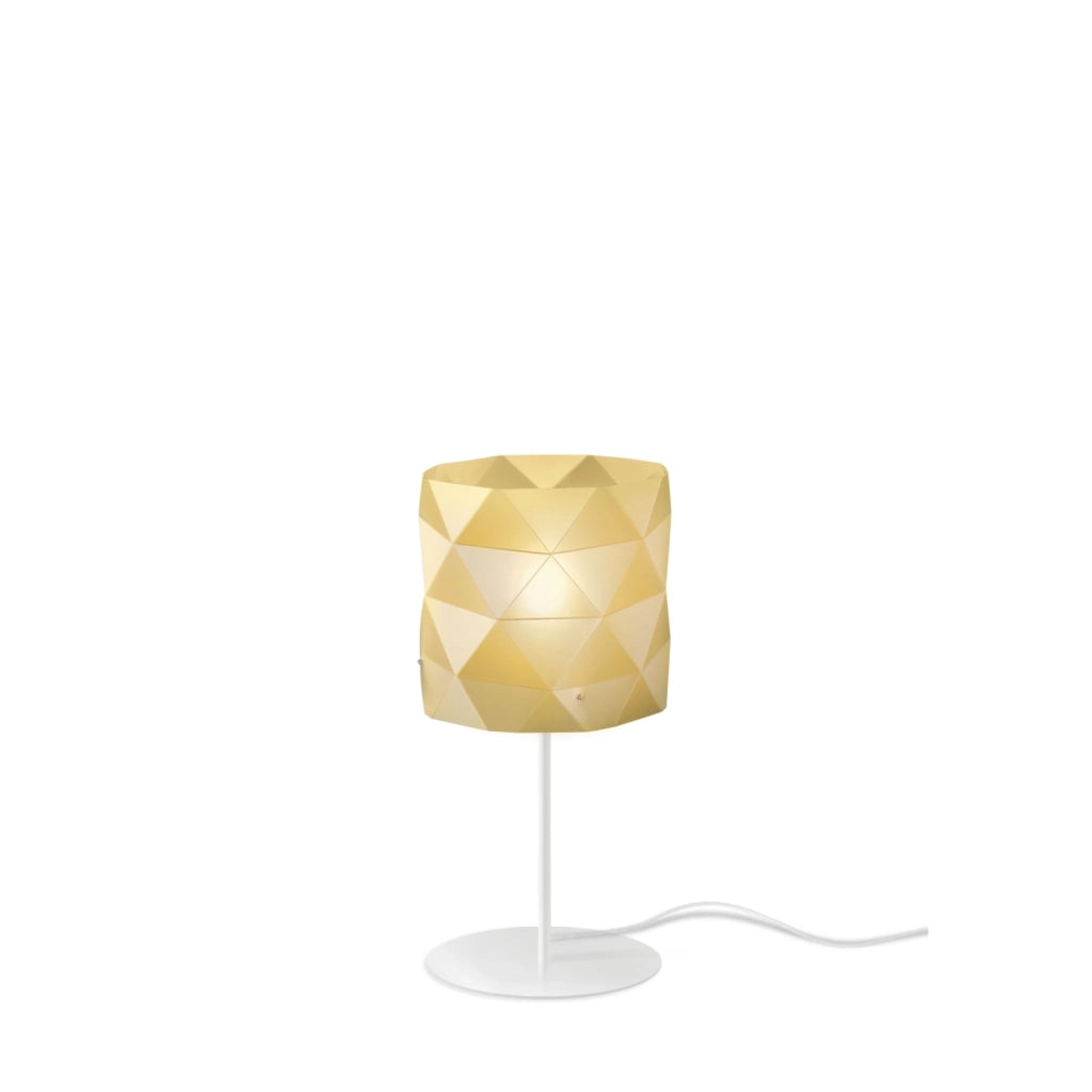 Lampada Da Scrivania Moderna Prisma Polilux ® New Gold E Metallo 1 Luce E27