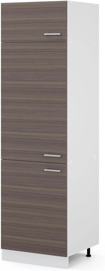 Frontale cucina R-Line, Grigio nobile, 59.6 x 196 cm frontale del mobile per mobile per frigorifero