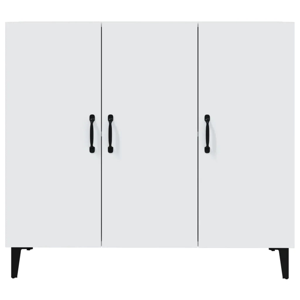 Buffet credenza cassettiera armadio mobile contenitore organizer per cucina soggiorno salotto 90 x 34 x 80 cm legno ingegnerizzato bianco 02_0030529