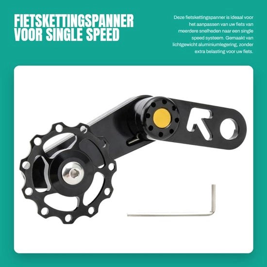 Kit per allineamento catena universale - Legero - Lega di alluminio - Catena guida - Derailleur posteriore - Allineamento perfetto - Guida catena