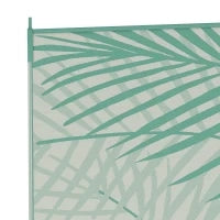 Tappeto da Esterno 274x365cm Impermeabile e Reversibile con Borsa di Trasporto, Verde e Crema