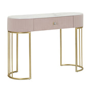 Tavolo Consolle VKH616, Rosa, Legno, 100x40x75 cm