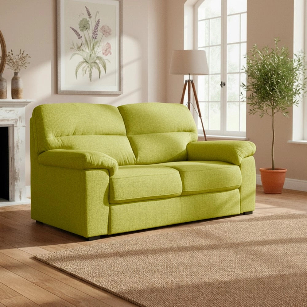 Divano 3 posti Alenda tessuto Roma16 colore Verde 211x98x92h