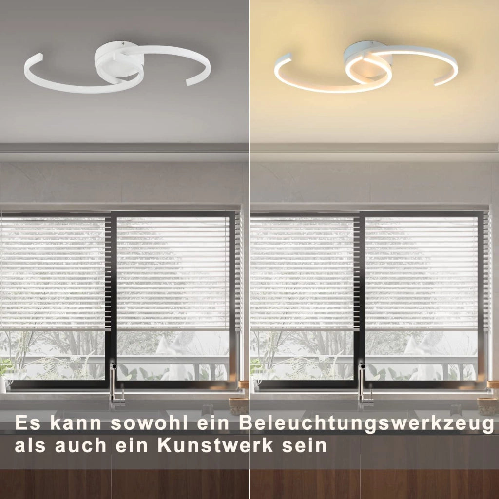 ZMH Lampada da soffitto a sospensione 2 luci corda lunari design 3000K per camera letto ufficio