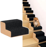 Scalette per Cani Facili da Salire, Trasforma la Scala in una Comoda Rampina, Ambientalmente Piatto, da Utilizzare all'Aperto/All'interno, Piastra di Tappeto Resistente e Duratura, Presa Antiscivolo, Ideale per Puppi.