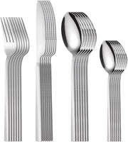 Set da cucina per 6 persone, acciaio inossidabile, forchetta, coltello, set di cucchiai, set da campeggio, set da tavola per la casa, set da tavola per occasioni speciali, set da tavola per ristoranti, servizio da tavola, resistente al lavastoviglie