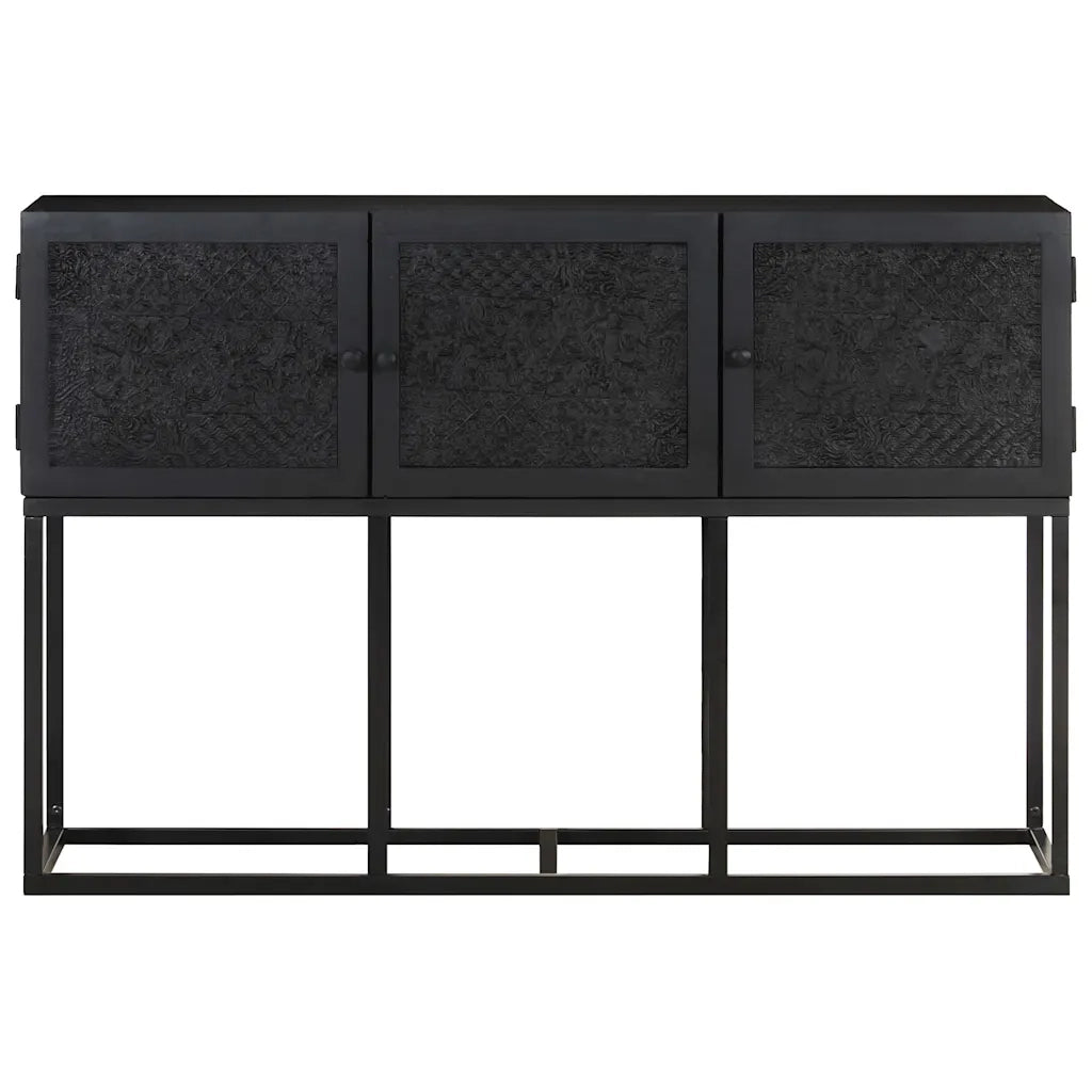 Credenza-Buffet-Armadio da cucina 115x30x76 cm in Legno Massello di Mango 706569
