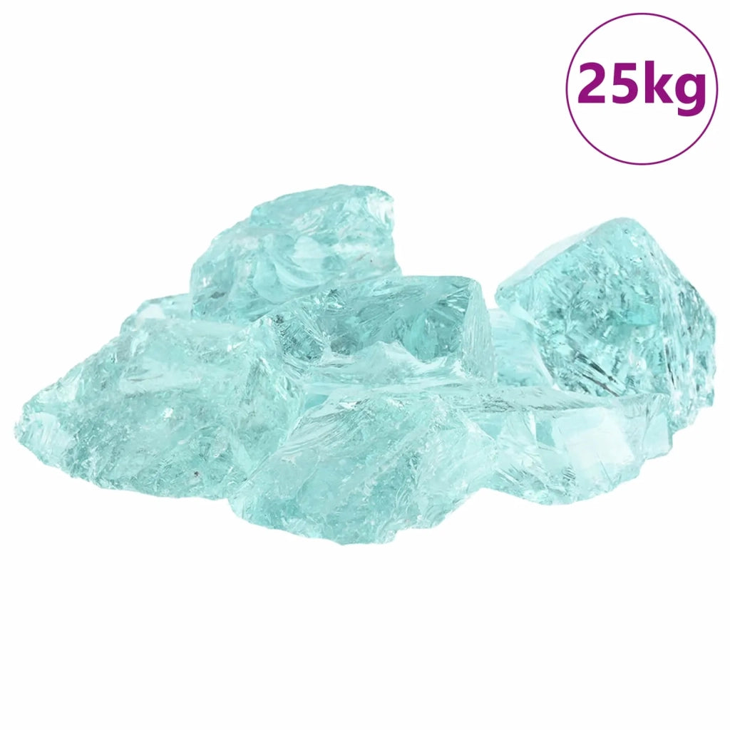 Sassi da Giardino Turchese 12 cm Vetro CFW4444140