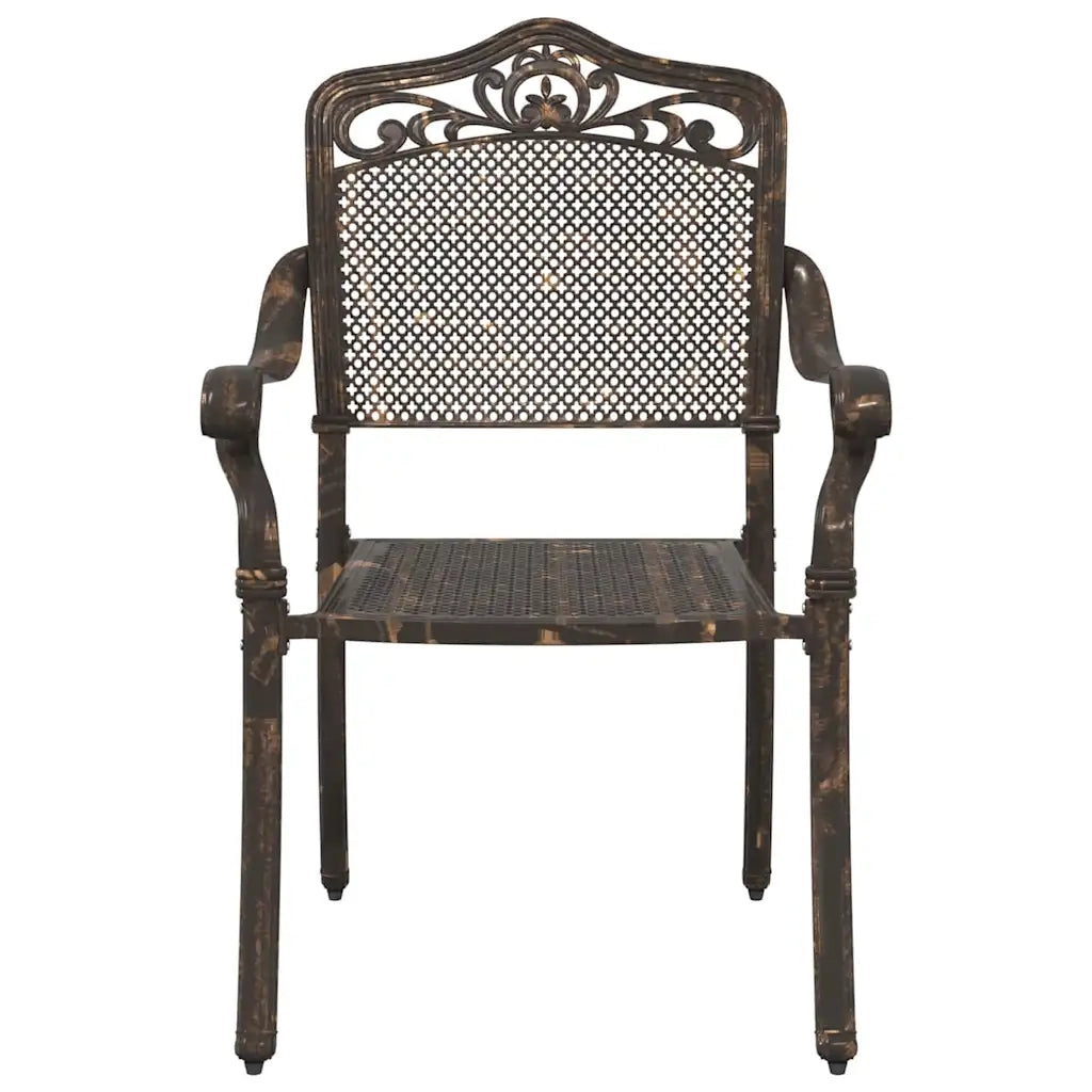 Sedia da Giardino 2 pcs Bronzo 55 x 55 x 92,5cm Alluminio 42002378