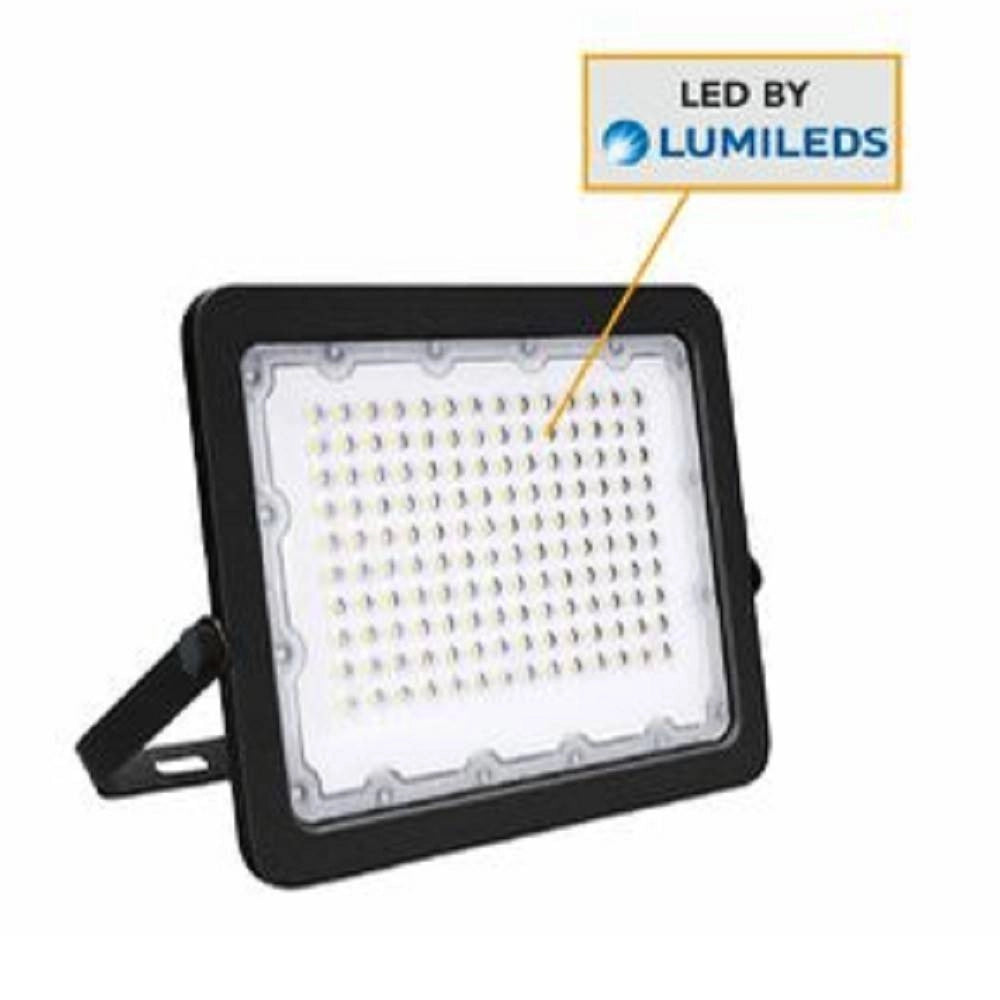 Trade Shop - Faro Led 100w Faretto Ultra Slim Esterno Nero Ip65 Luce 6500k 4000k 3000k Fs100w-n -