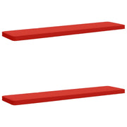 Cuscini per Panchina a 2 Pezzi VUGHT 2 pz 100% Poliestere Rosso 951567