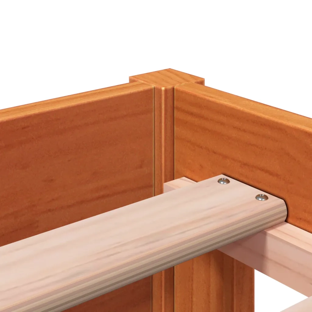 Dormeuse senza Materasso Marrone Cera 75x190 cm Legno di Pino 844480